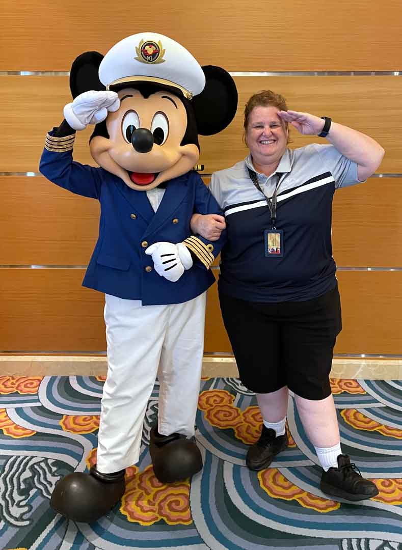Michelle with Captain Mickey
